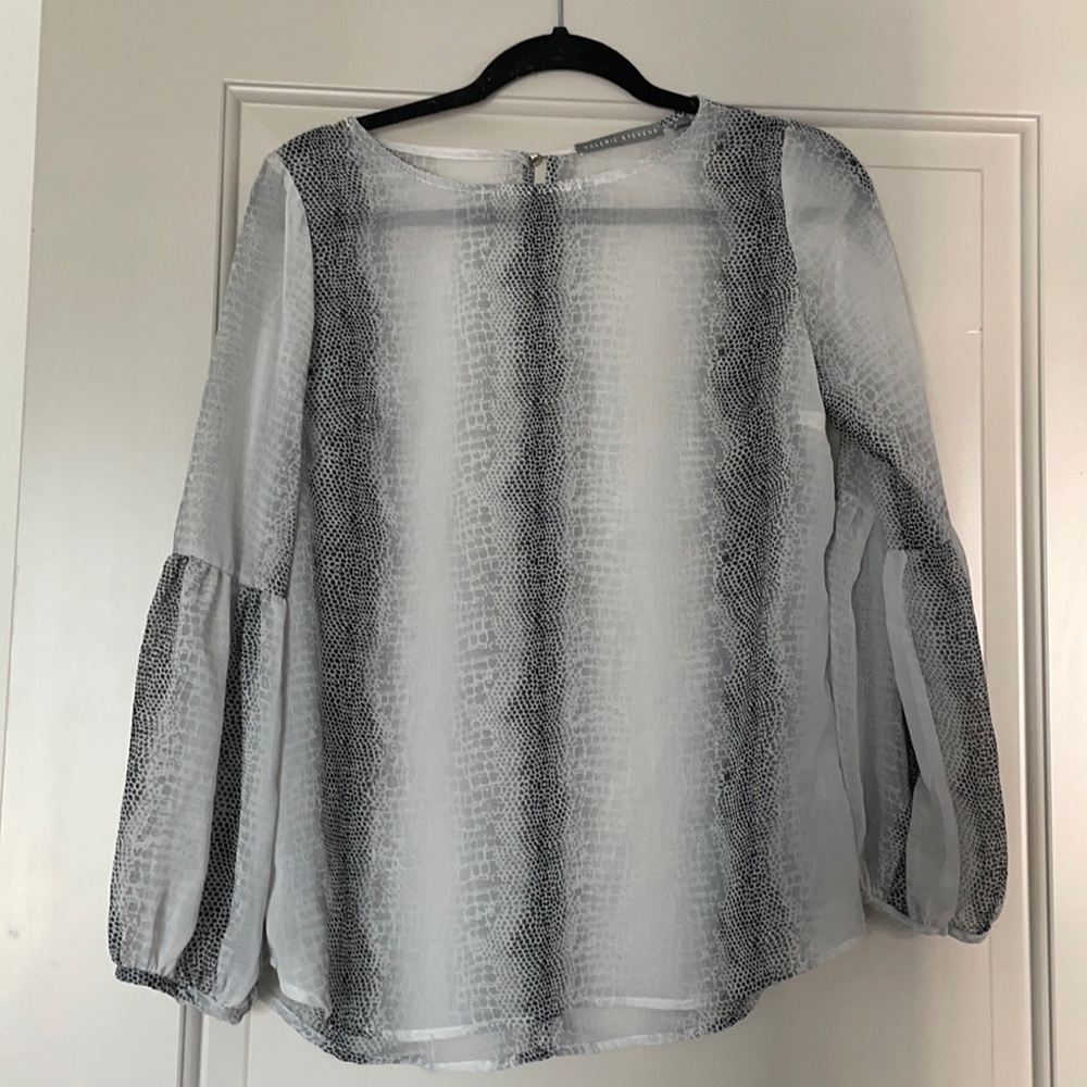 Blouse, snakeskin print